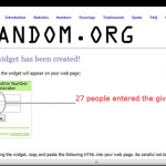 First Awesome Giveaway Results