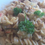 Mushroom and Seitan Stroganoff