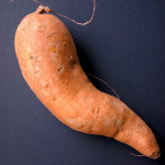 Baked Sweet Potato with Lime and Cilantro