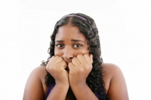 young-frightened-black-woman