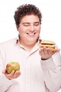 chubby-man-holding-apple-burger