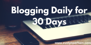 Blogging for 30 days